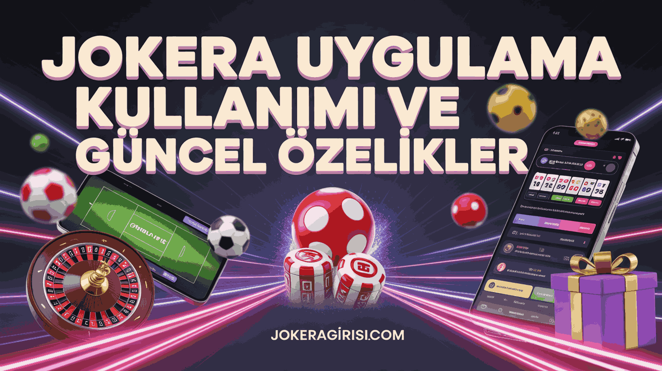 Jokera Uygulama Kullanımı ve Güncel Özellikler