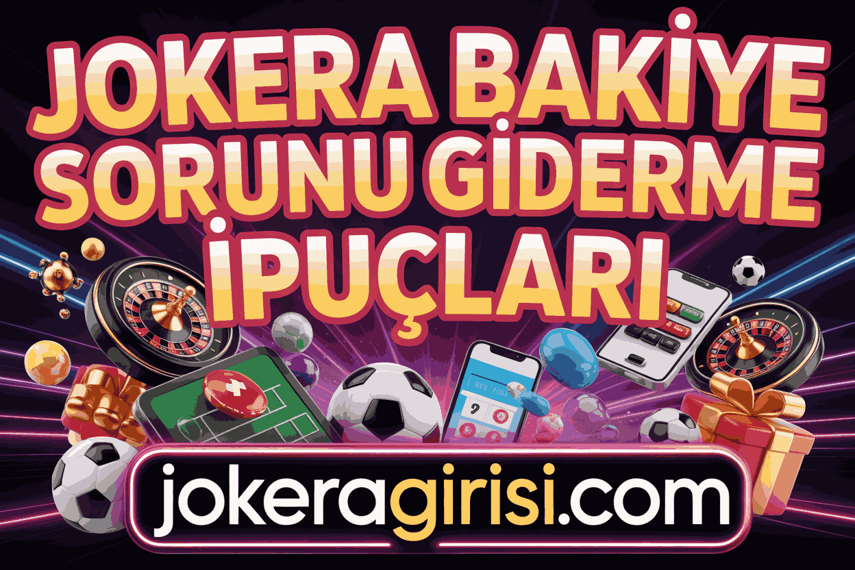 Jokera Bakiye Sorunu Giderme İpuçları