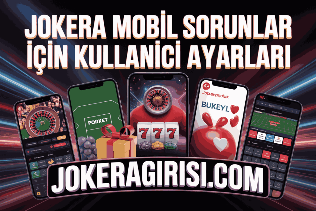 jokera mobil sorunlar icin kullanici ayarlari