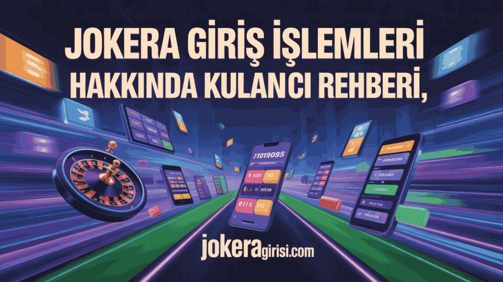 jokera giris islemleri hakkinda kullanici rehberi