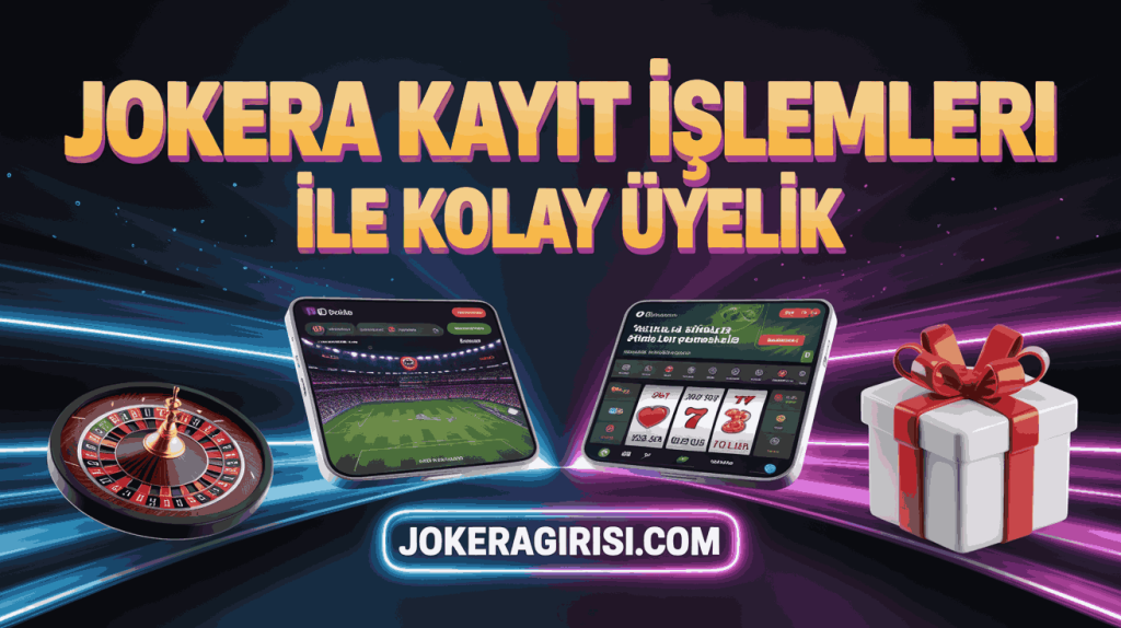 jokera kayit islemleri ile kolay uyelik