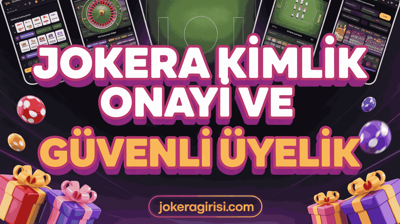 Jokera Kimlik Onayı ve Güvenli Üyelik