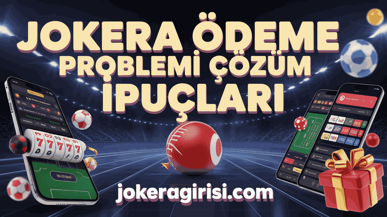 Jokera Ödeme Problemi Çözüm İpuçları