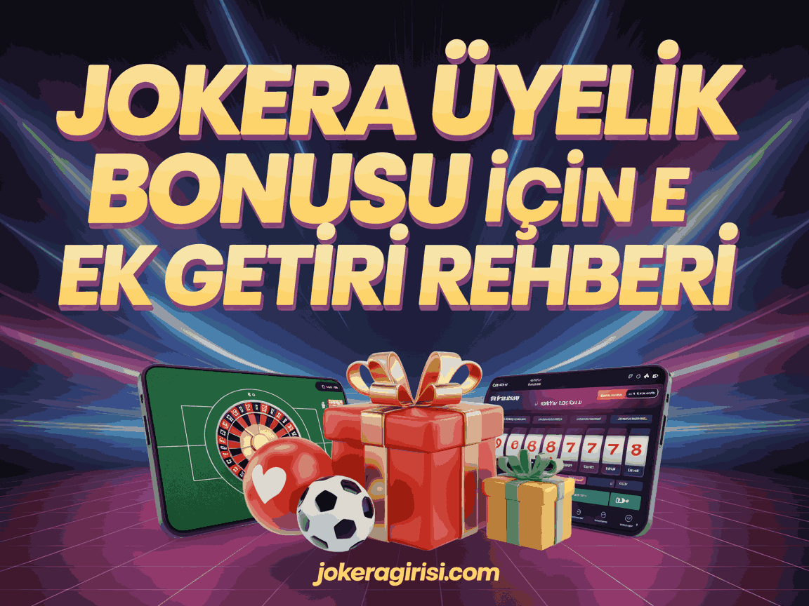 Jokera Üyelik Bonusu İçin Ek Getiri Rehberi
