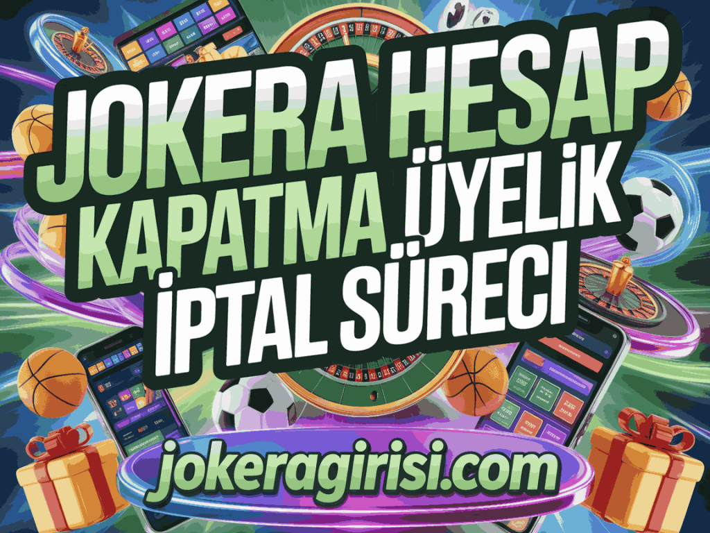jokera hesap kapatma uyelik iptal sureci